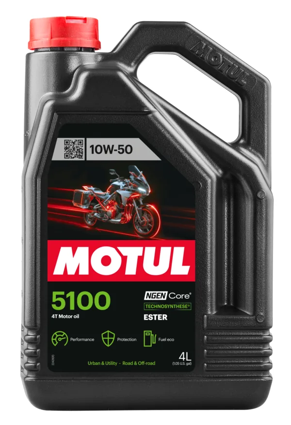 מיכל שמן מנוע מוטול MOTUL 5100 4T 10W-50 4 ליטר
