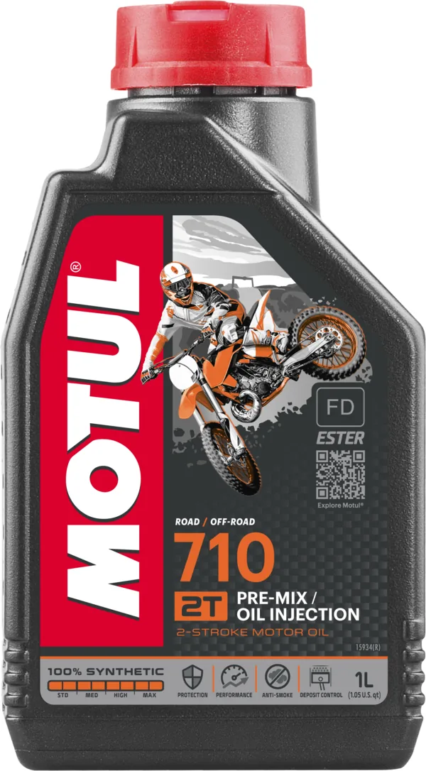 בקבוק שמן מנוע לדו-פעמי מוטול MOTUL 710 2T ליטר