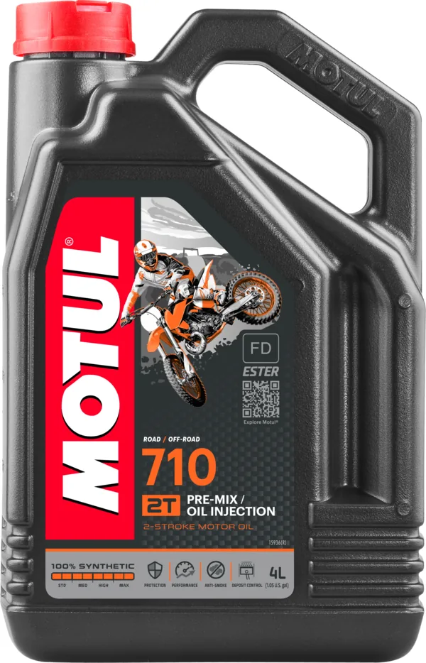 מיכל שמן מנוע לדו-פעמי מוטול MOTUL 710 2T 4 ליטר