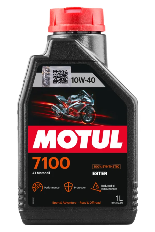 בקבוק שמן מנוע מוטול MOTUL 7100 4T 10W-40 ליטר