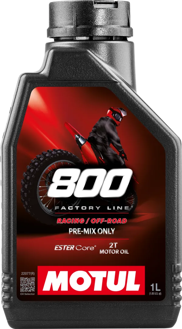 בקבוק שמן מנוע לדו-פעמי מוטול MOTUL 800 2T Factory Line Off Road ליטר