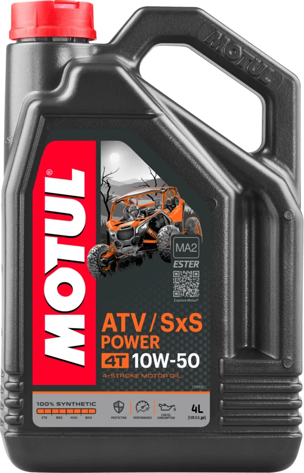 מיכל שמן מנוע מוטול MOTUL ATV-SXS Power 4T 10W-50 4 ליטר