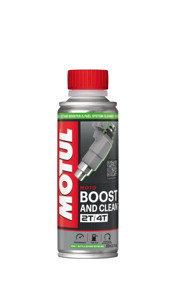 בקבוק תוסף דלק מוטול MOTUL Boost and Clean Moto