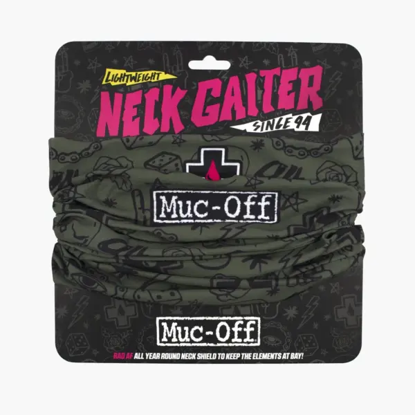 כיסוי צוואר מאק אוף MUC-OFF Lightweight Neck Gaiter בהדפס ירוק