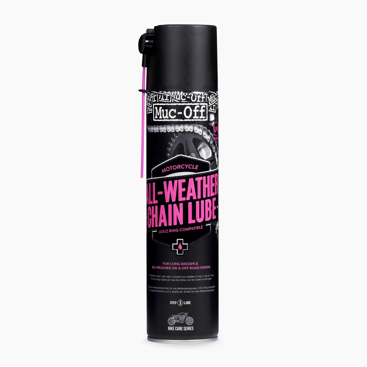 תרסיס מאק אוף MUC-OFF All-Weather Chain Lube 400 מ"ל תרסיס מאק אוף MUC-OFF All-Weather Chain Lube 400 מ"ל