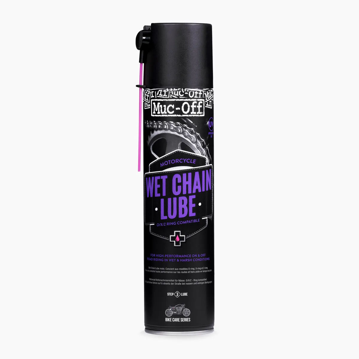 תרסיס מאק אוף MUC-OFF Wet Chain Lube 400 מ"ל תרסיס מאק אוף MUC-OFF Wet Chain Lube 400 מ"ל