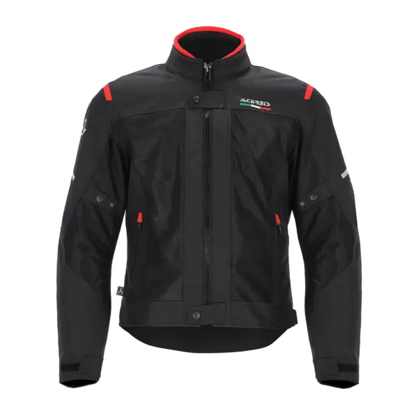 מעיל רכיבה רב-עונתי ACERBIS CE On Road Ruby שחור-אדום – תמונה 2