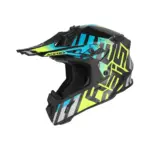 קסדת שטח ACERBIS Steel Carbon 22-06 בצבע תכלת-צהוב