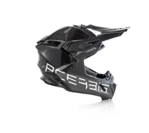 קסדת שטח קרבון ACERBIS Steel Carbon כסוף-שחור – תמונה 3