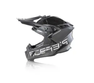 קסדת שטח קרבון ACERBIS Steel Carbon כסוף-שחור – תמונה 5