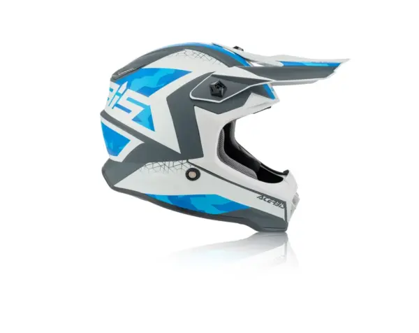 קסדת שטח לילדים ACERBIS Steel Junior כחול-אפור – תמונה 2
