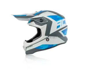 קסדת שטח לילדים ACERBIS Steel Junior כחול-אפור – תמונה 4