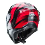 קסדה מלאה CABERG Drift EVO Carbon Sonic אנתרציט/אדום – תמונה 3
