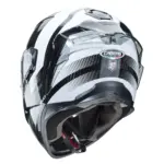 קסדה מלאה CABERG Drift EVO Carbon Sonic אנתרציט/לבן – תמונה 2