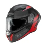 קסדה מלאה CABERG Drift EVO II Carbon Nova בצבע אדום קרבון