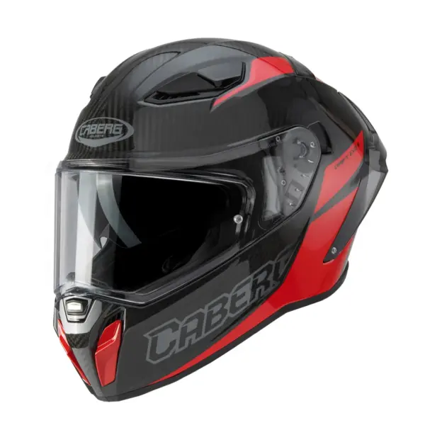 קסדה מלאה CABERG Drift EVO II Carbon Nova בצבע אדום קרבון