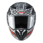 קסדה מלאה CABERG Drift EVO II Crok שחור מט/אנתרציט/אדום – תמונה 3