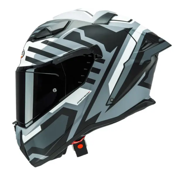 קסדה מלאה CABERG Drift EVO II Horizon אפור מט/שחור/לבן – תמונה 2