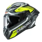 קסדה מלאה CABERG Drift EVO II Jarama בצבע שחור מט/אפור/צהוב זוהר