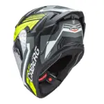 קסדה מלאה CABERG Drift EVO II Jarama שחור מט/אפור/צהוב זוהר – תמונה 3