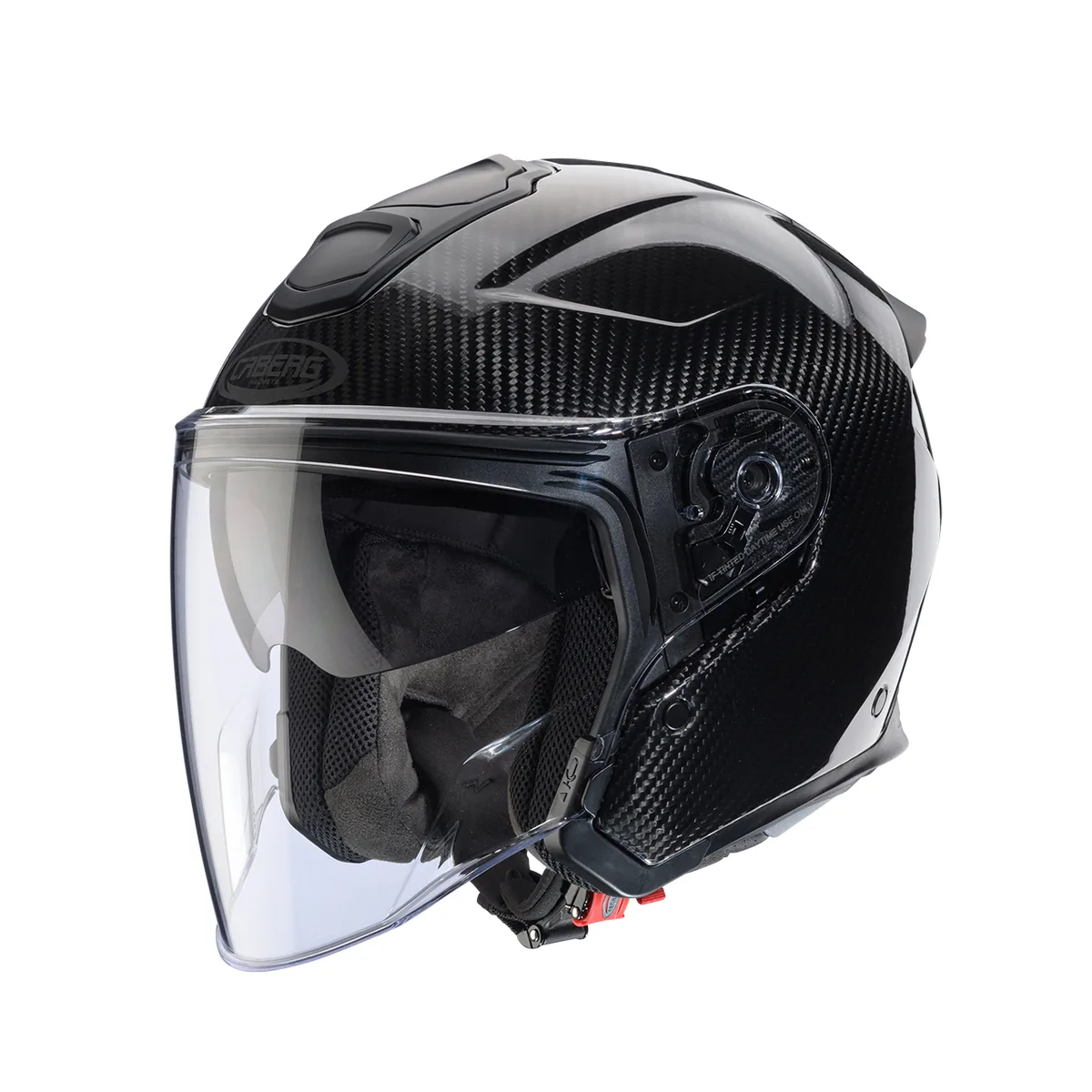 קסדה פתוחה CABERG Flyon II Carbon בגימור קרבון קסדה פתוחה CABERG Flyon II Carbon בגימור קרבון