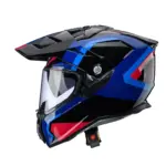 קסדת אדוונצ'ר CABERG Tanami Scram שחור/כחול/תכלת/אדום – תמונה 2