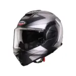 קסדה נפתחת CABERG Trip Lunar בצבע שחור מט/אפור/לבן
