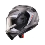 קסדה נפתחת CABERG Trip Lunar שחור מט/אפור/לבן – תמונה 2
