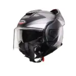 קסדה נפתחת CABERG Trip Lunar שחור מט/אפור/לבן – תמונה 3