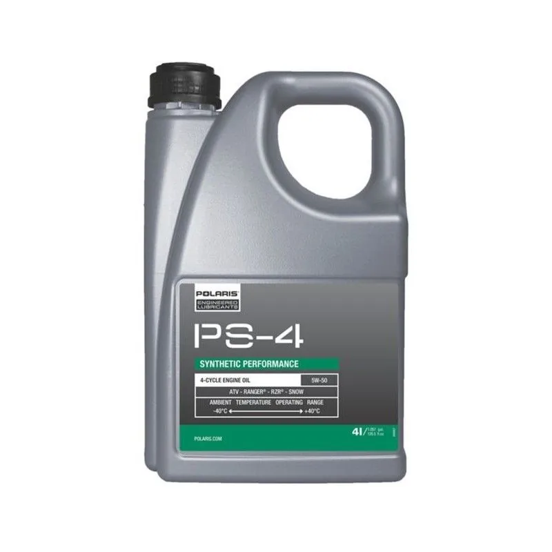 בקבוק שמן מנוע POLARIS PS-4 5W-50 4L בקבוק שמן מנוע POLARIS PS-4 5W-50 4L