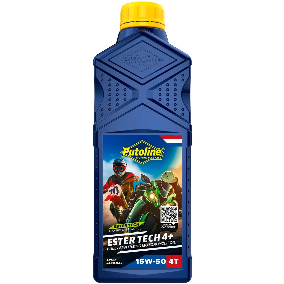 שמן מנוע 4 פעימות PUTOLINE Ester Tech 4+ 15W-50 סינתטי מלא 1 ליטר שמן מנוע 4 פעימות PUTOLINE Ester Tech 4+ 15W-50 סינתטי מלא 1 ליטר