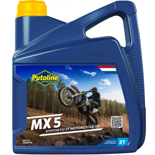 שמן מנוע 2 פעימות PUTOLINE MX 5 סינתטי 4 ליטר