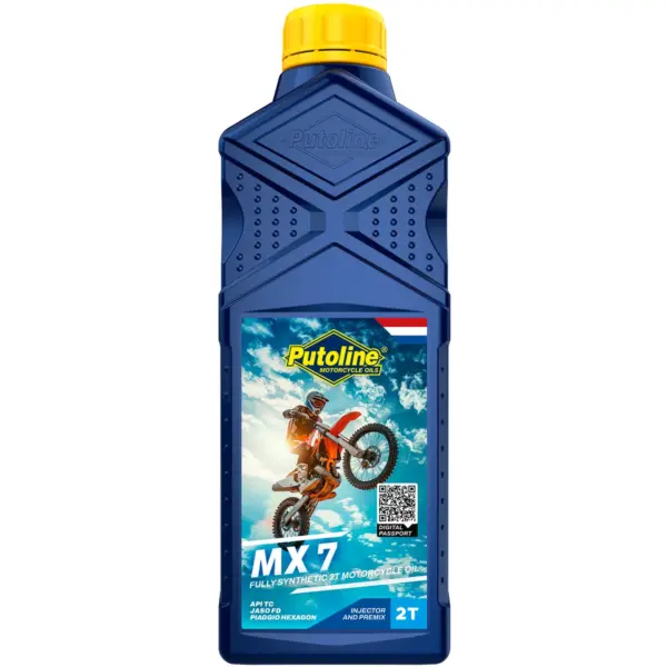 שמן מנוע 2 פעימות PUTOLINE MX 7 סינתטי מלא 1 ליטר