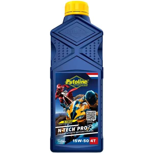 שמן מנוע 4 פעימות PUTOLINE N-TECH Pro R+ 15W-50 סינתטי מלא 1 ליטר