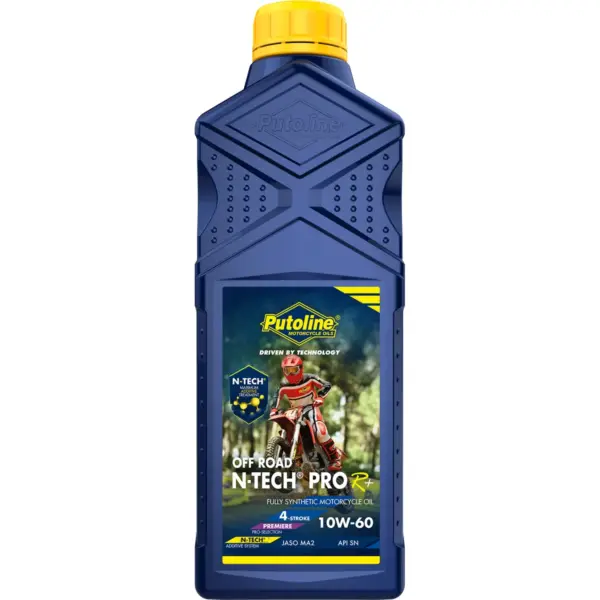 שמן מנוע 4 פעימות PUTOLINE N-TECH Pro R+ Off Road 10W-60 סינתטי מלא 1 ליטר