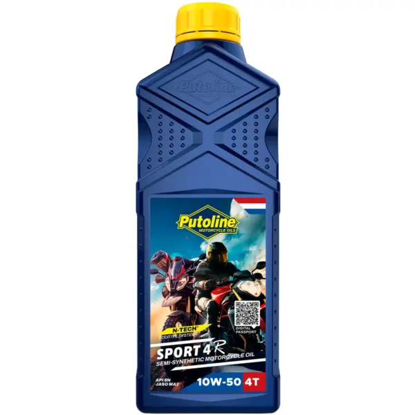שמן מנוע 4 פעימות PUTOLINE Sport 4R 10W-50 חצי סינתטי 1 ליטר