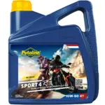 שמן מנוע 4 פעימות PUTOLINE Sport 4R 10W-50 חצי סינתטי 4 ליטר