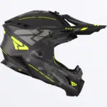 קסדת שטח FXR Helium Carbon שחור קרבון וצהוב זוהר – תמונה 4