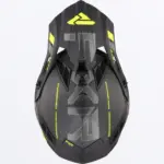 קסדת שטח FXR Helium Carbon שחור קרבון וצהוב זוהר – תמונה 5