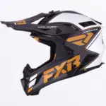 קסדת שטח FXR Helium Carbon MX שחור זהב לבן – תמונה 2