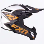 קסדת שטח FXR Helium Carbon MX שחור זהב לבן – תמונה 4
