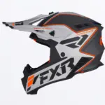 קסדת שטח FXR Helium Carbon MX שחור כסוף כתום – תמונה 2