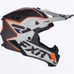 קסדת שטח FXR Helium Carbon MX שחור כסוף כתום – תמונה 4