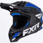 קסדת שטח FXR Helium MX בצבעי שחור, כחול ולבן