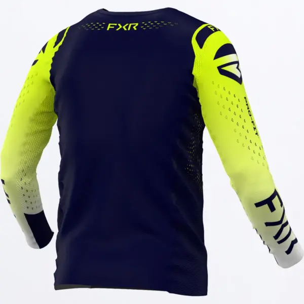 חליפת רכיבה FXR Helium MX LE צהוב זוהר וכחול כהה – תמונה 2