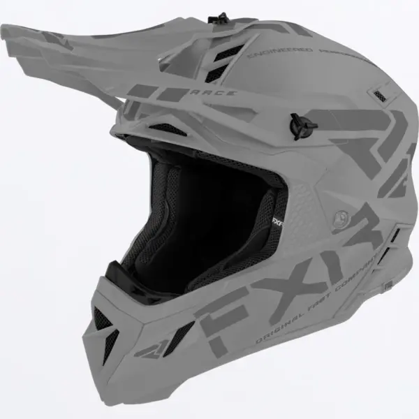 קסדת שטח FXR Helium Prime בצבע אפור פלדה