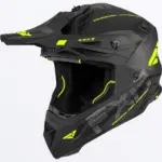 קסדת שטח FXR Helium Race Div בצבע שחור עם צהוב זוהר