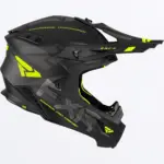קסדת שטח FXR Helium Race Div שחור צהוב זוהר – תמונה 4