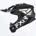 קסדת שטח FXR Helium Race Div שחור לבן – תמונה 2