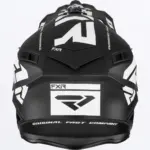 קסדת שטח FXR Helium Race Div שחור לבן – תמונה 3